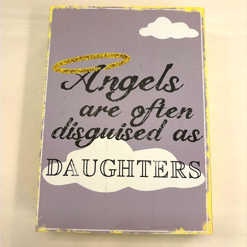 Gray and Yellow Decorative Sign
